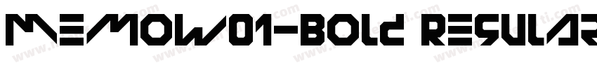 MemoW01-Bold Regular字体转换